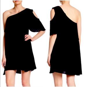 SPIRIT OF GRACE Ruffled One Shoulder Sheath Dress  NWT